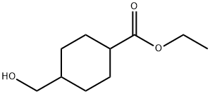 Cyclohexanecarboxylic acid, 4-(hydroxymethyl)-, ethyl ester 结构式