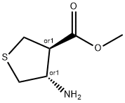3-Thiophenecarboxylic acid, 4-aminotetrahydro-, methyl ester, (3R,4S)-rel- Structure