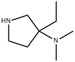 3-Pyrrolidinamine, 3-ethyl-N,N-dimethyl- Struktur