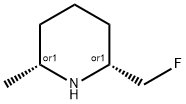 Piperidine, 2-(fluoromethyl)-6-methyl-, (2R,6R)-rel- Structure