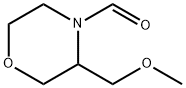 4-Morpholinecarboxaldehyde, 3-(methoxymethyl)- Structure