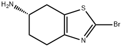 6-Benzothiazolamine, 2-bromo-4,5,6,7-tetrahydro-, (6S)- Struktur