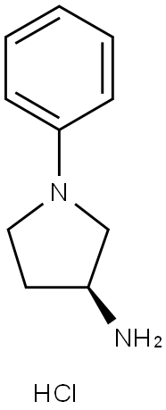 (S)-1-苯基吡咯烷-3-胺盐酸盐, 1909294-50-3, 结构式