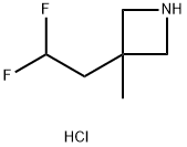 3-(2,2-difluoroethyl)-3-methylazetidine hydrochloride Struktur
