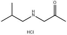1-[(2-methylpropyl)amino]propan-2-one hydrochloride Structure