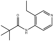 N-(3-ethylpyridin-4-yl)-2,2-dimethylpropanamide 结构式