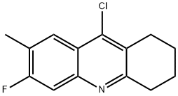 Acridine, 9-chloro-6-fluoro-1,2,3,4-tetrahydro-7-methyl- Structure