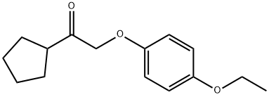 1-cyclopentyl-2-(4-ethoxyphenoxy)ethan-1-one Struktur