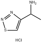 1-(1,2,3-thiadiazol-4-yl)ethan-1-amine hydrochloride Struktur