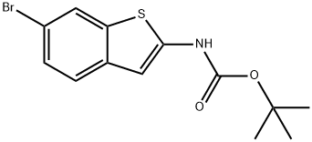 tert-butyl n-(6-bromo-1-benzothiophen-2-yl)carbamate Structure