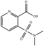 3-(dimethylsulfamoyl)pyridine-2-carboxylic acid Struktur