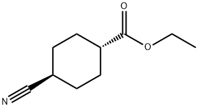 反式-4-氰基环己烷甲酸乙酯 结构式