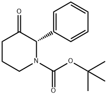1-Piperidinecarboxylic acid, 3-oxo-2-phenyl-, 1,1-dimethylethyl ester, (2S)- Structure