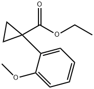 Cyclopropanecarboxylic acid, 1-(2-methoxyphenyl)-, ethyl ester Struktur