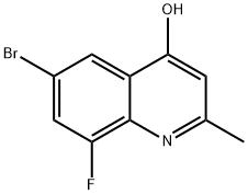 6-溴-8-氟-2-甲基-1,4-二氢喹啉-4-酮 结构式