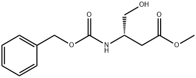 Butanoic acid, 4-hydroxy-3-[[(phenylmethoxy)carbonyl]amino]-, methyl ester, (3S)- 结构式
