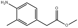 Benzeneacetic acid, 4-amino-3-methyl-, methyl ester 化学構造式