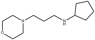 4-Morpholinepropanamine, N-cyclopentyl- Structure