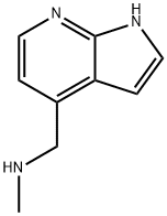 1H-Pyrrolo[2,3-b]pyridine-4-methanamine, N-methyl- 化学構造式