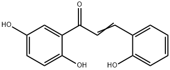 2-Propen-1-one, 1-(2,5-dihydroxyphenyl)-3-(2-hydroxyphenyl)- Struktur