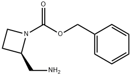 (R)-1-CBZ-2-(氨甲基)氮杂环丁烷 结构式