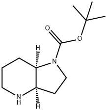 1,1-二甲基乙基(3AR,7AR)-八氢-1H-吡咯并[3,2-B]吡啶-1-羧酸盐 结构式