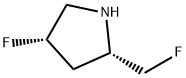 Pyrrolidine, 4-fluoro-2-(fluoromethyl)-, (2S,4S)- Structure