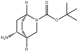 2-Azabicyclo[2.2.2]octane-2-carboxylic acid, 5-amino-, 1,1-dimethylethyl ester, … Structure