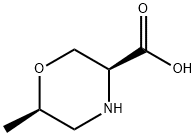 3-Morpholinecarboxylic acid, 6-methyl-,(3S,6R)-,1932353-70-2,结构式
