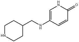 2(1H)-Pyridinone, 5-[(4-piperidinylmethyl)amino]- Structure