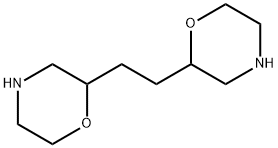 Morpholine,2,2'-(1,2-ethanediyl)bis- Structure