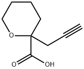 2-(2-丙炔基)环氧己烷-2-甲酸 结构式