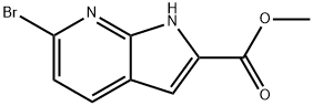 methyl 6-bromo-1H-pyrrolo[2,3-b]pyridine-2-carboxylate Struktur