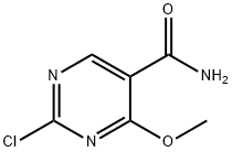 5-Pyrimidinecarboxamide, 2-chloro-4-methoxy- Structure