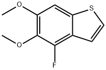 Benzo[b]thiophene, 4-fluoro-5,6-dimethoxy-,1934872-99-7,结构式