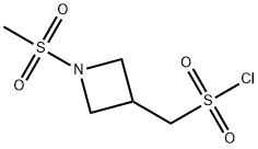 (1-METHANESULFONYLAZETIDIN-3-YL)METHANESULFONYL CHLORIDE 结构式