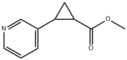 Cyclopropanecarboxylic acid, 2-(3-pyridinyl)-, methyl ester 结构式