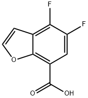 4,5-二氟苯并呋喃-7-羧酸,1935101-74-8,结构式