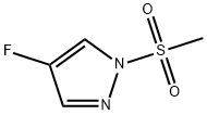 1H-Pyrazole, 4-fluoro-1-(methylsulfonyl)- Struktur