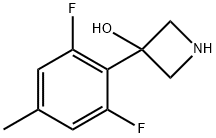 3-(2,6-Difluoro-4-methylphenyl)azetidin-3-ol 化学構造式