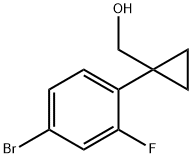 (1-(4-bromo-2-fluorophenyl)cyclopropyl)methanol,1935342-42-9,结构式