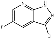 1H-Pyrazolo[3,4-b]pyridine, 3-chloro-5-fluoro-,1935343-92-2,结构式