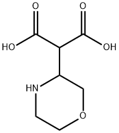Propanedioicacid,2-(3-morpholinyl)- 化学構造式