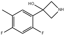 3-(2,4-Difluoro-5-methylphenyl)azetidin-3-ol Structure