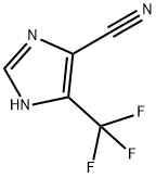1H-Imidazole-4-carbonitrile, 5-(trifluoromethyl)- 化学構造式