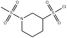 3-Piperidinesulfonyl chloride, 1-(methylsulfonyl)- Struktur