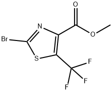 4-Thiazolecarboxylic acid, 2-bromo-5-(trifluoromethyl)-, methyl ester Structure