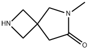 6-methyl-2,6-diazaspiro[3.4]octan-7-one 化学構造式