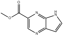 5H-Pyrrolo[2,3-b]pyrazine-3-carboxylic acid, methyl ester 结构式