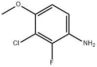 Benzenamine, 3-chloro-2-fluoro-4-methoxy- 化学構造式